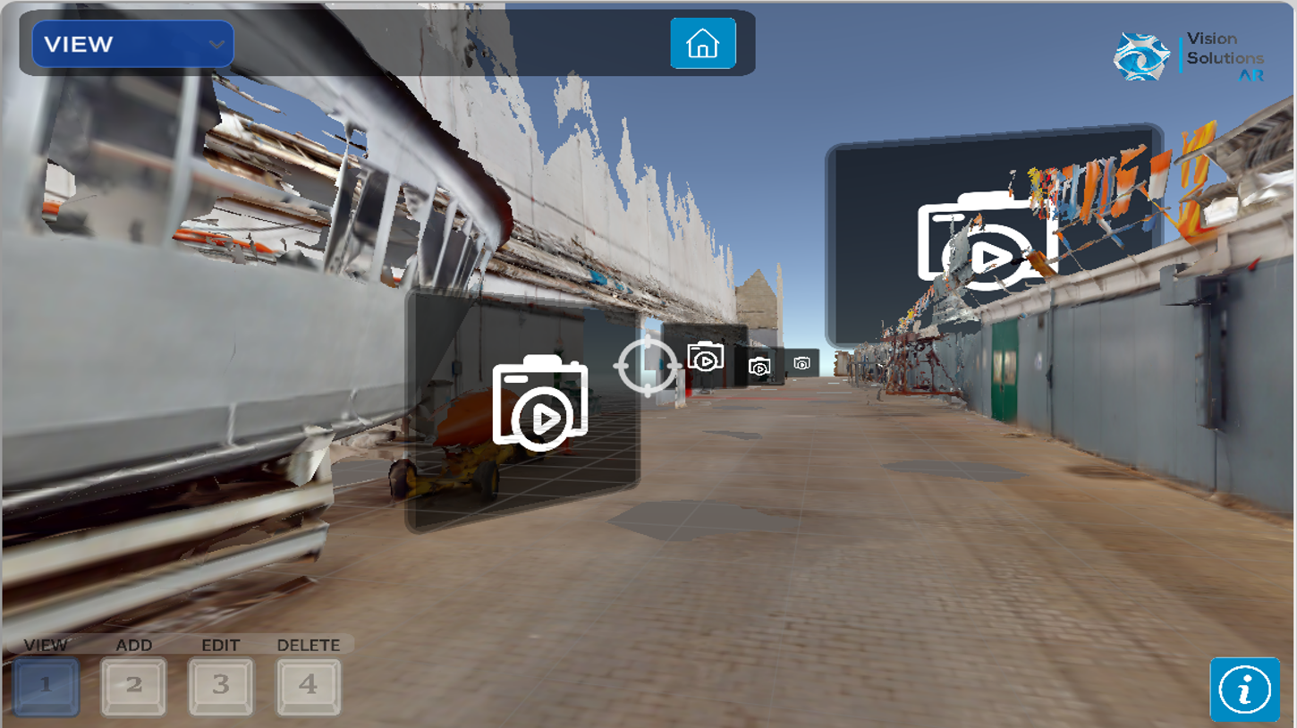 Image showing the user place ar elements with the homevision portal.
